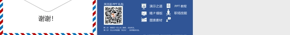 【@PPT精选 推荐P56】文艺范十足！航空信封风格PPT模板By老s.pptx