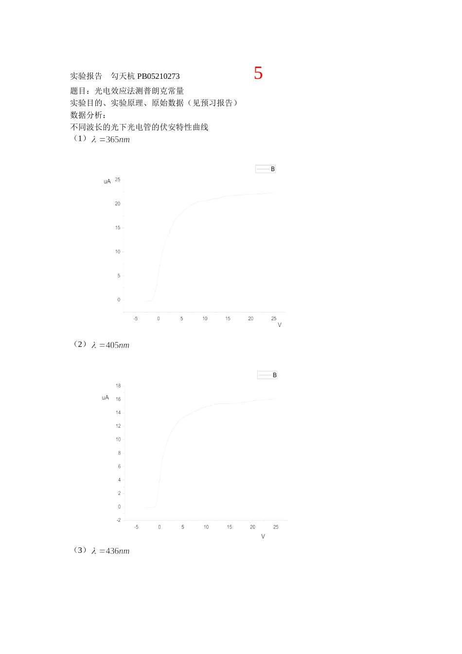 批改过的实验报告 光电效应.doc_第1页