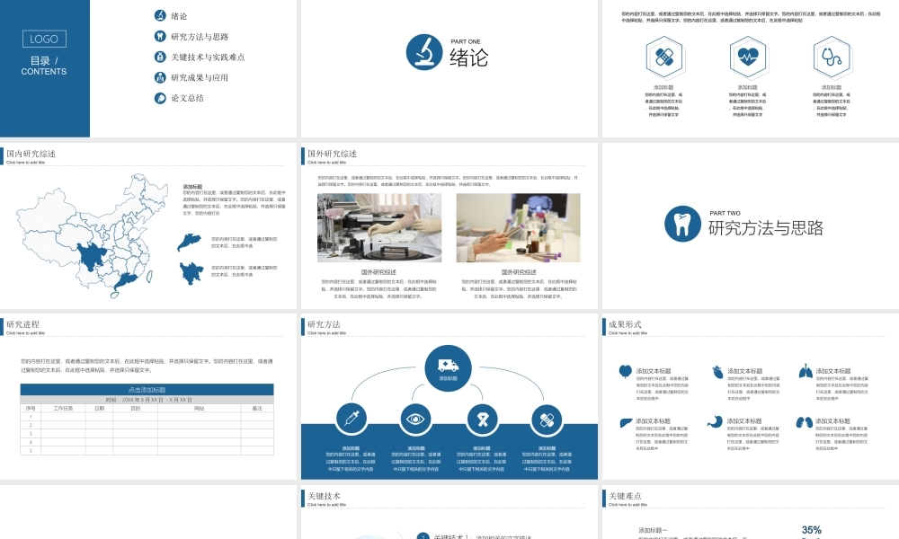 医学类论文答辩PPT模板(1).ppt