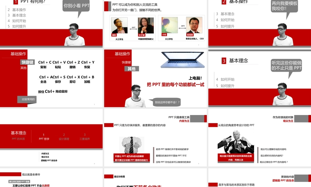 【@PPT精选 教程01】从零开始一天学会PPT教程@-臭人鹏-.ppt