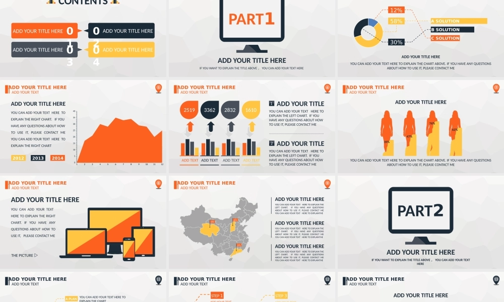 【@PPT精选 推荐P31】免费销售市场数据分析类大气简洁扁平报告PPT模版@PPTer_Tang(1).pptx