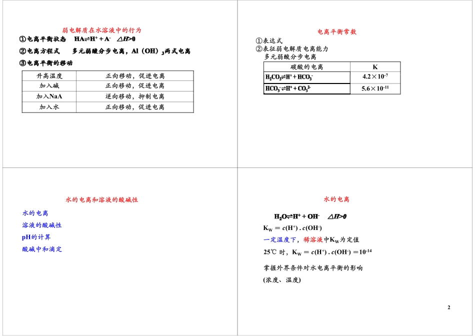 [第11讲]溶液中的化学平衡综合（选修4复习）.pdf_第2页