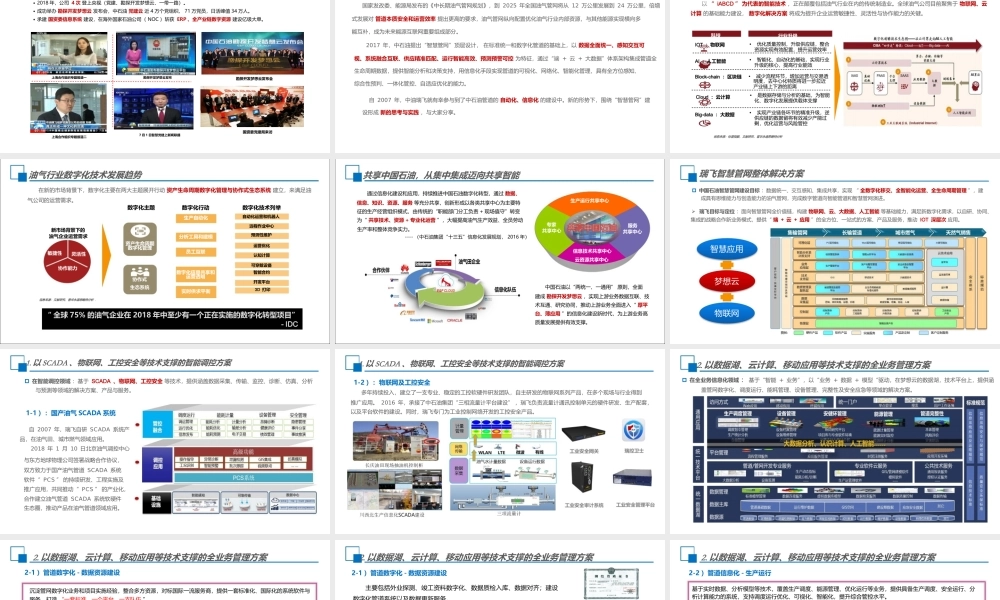 【精品】企业数字化转型助力智慧管道发展.pptx