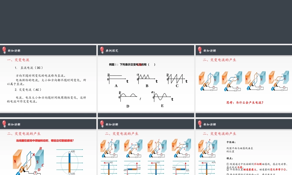 人教版高中物理选修性必修第二册 3.1交变电流 .pptx