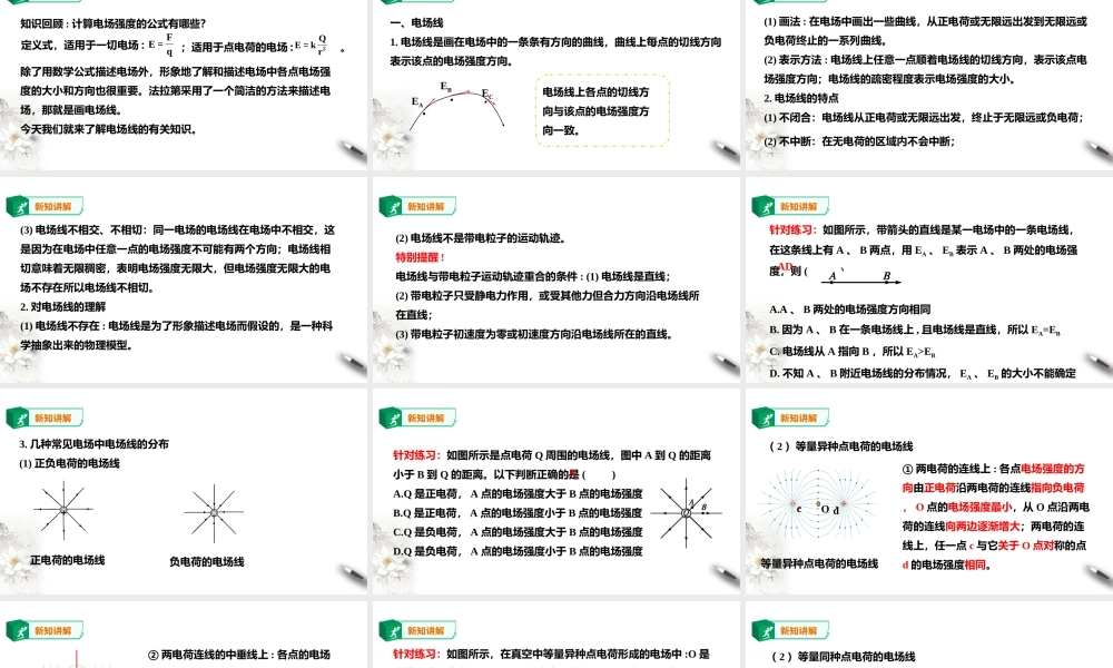 第9章第3节电场 电场强度课件（第2课时）.ppt