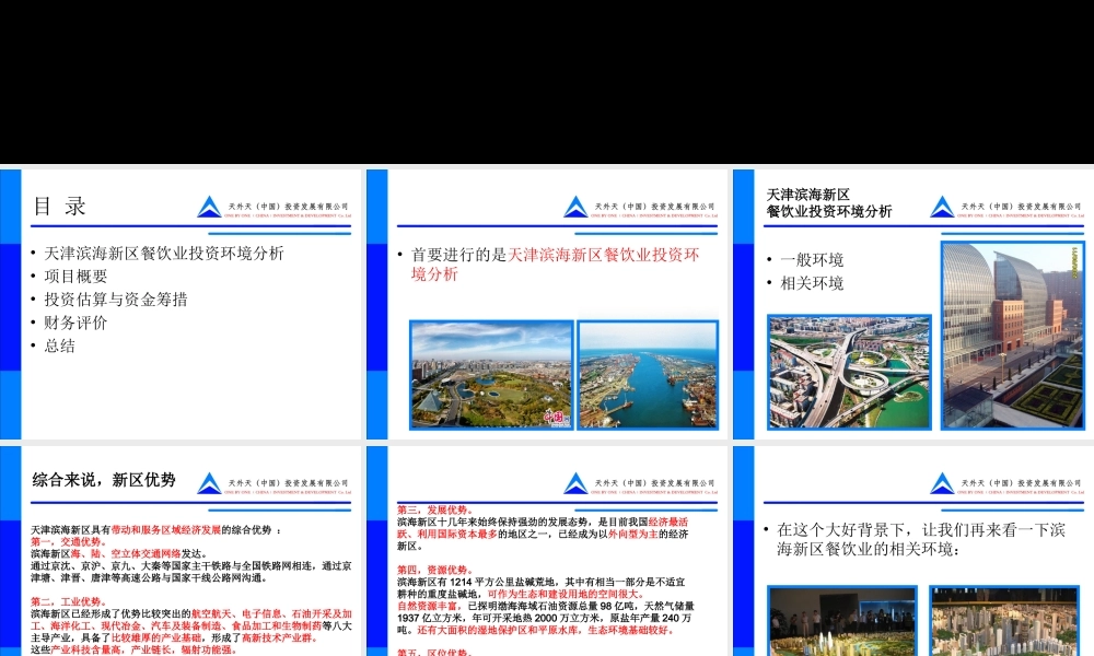 餐饮业投资项目可行性分析报告.ppt