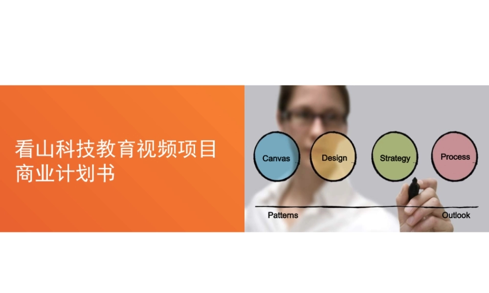 北京看山科技教育视频项目商业计划书.ppt