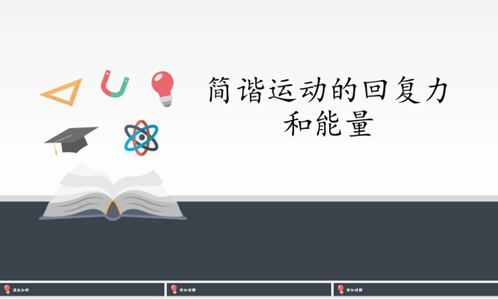 期末测试卷2.3 简谐运动的回复力和能量（18张PPT）.pptx