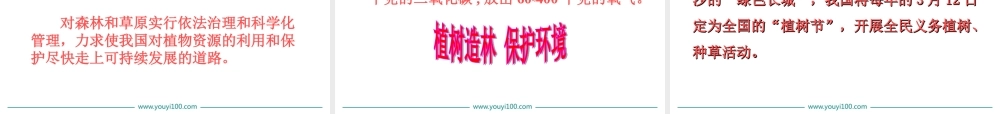 第六章爱护植被绿化祖国.ppt