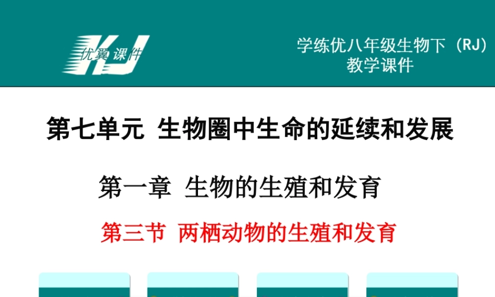 第三节 两栖动物的生殖和发育.ppt