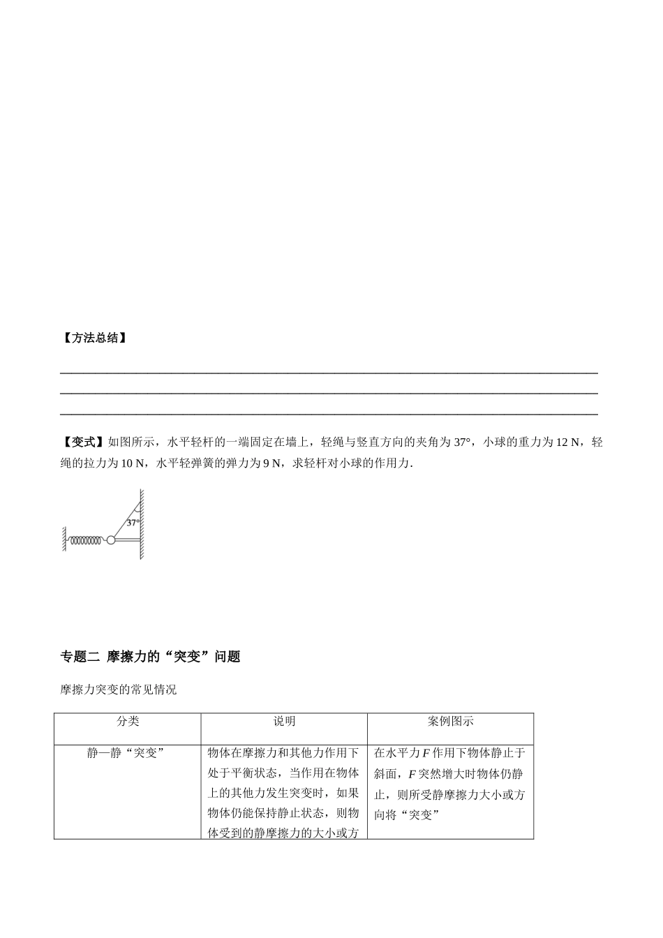 第三章 相互作用--力 章末优化整合及训练（原卷版）.docx_第2页