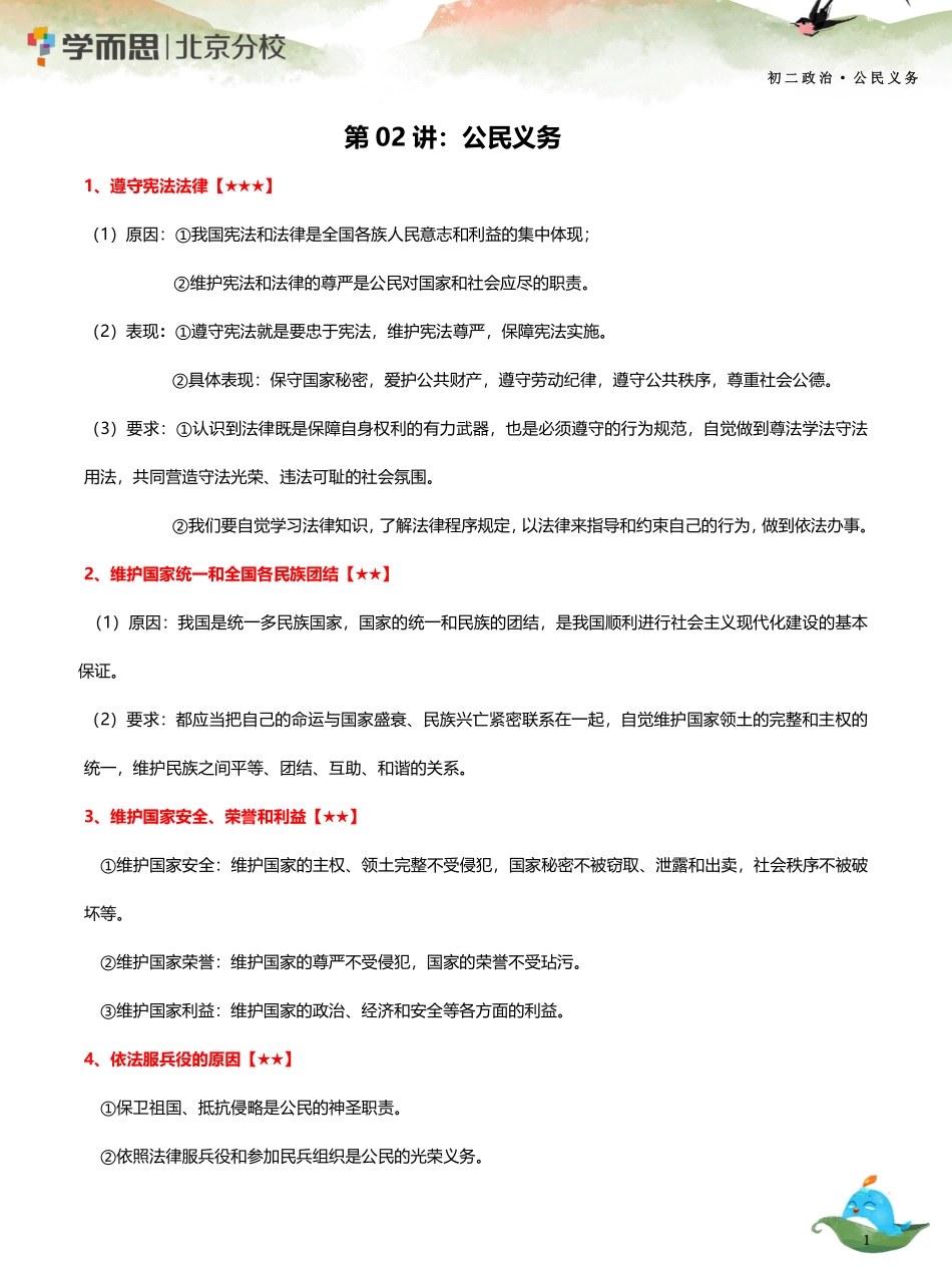 02【公民义务】知识总结(1).pdf_第1页