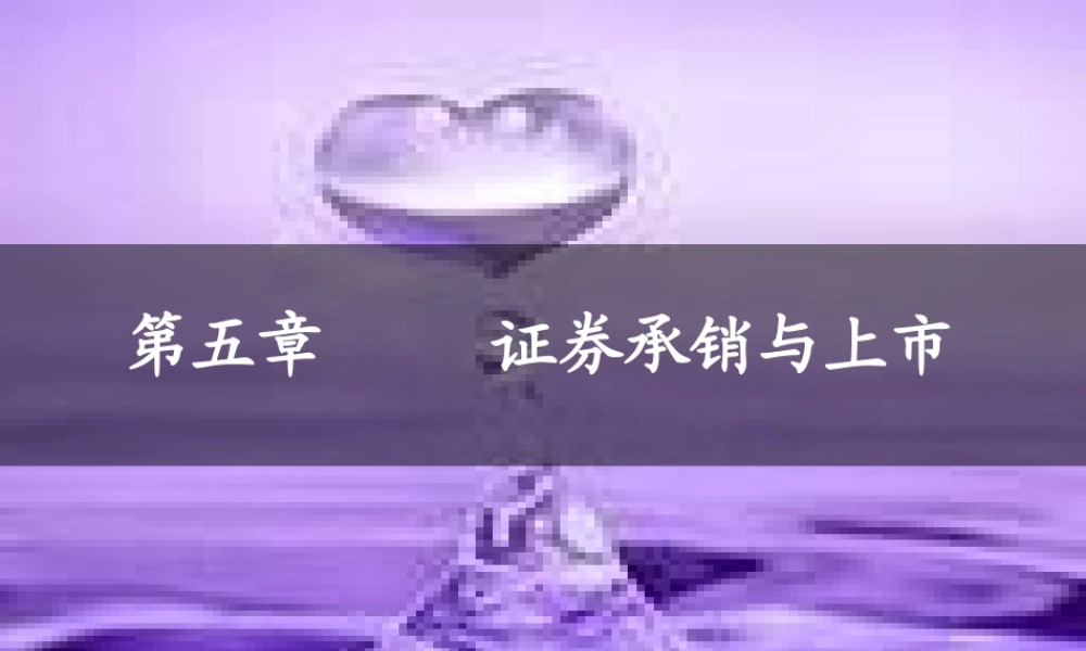 第五章 证券承销与上市.ppt