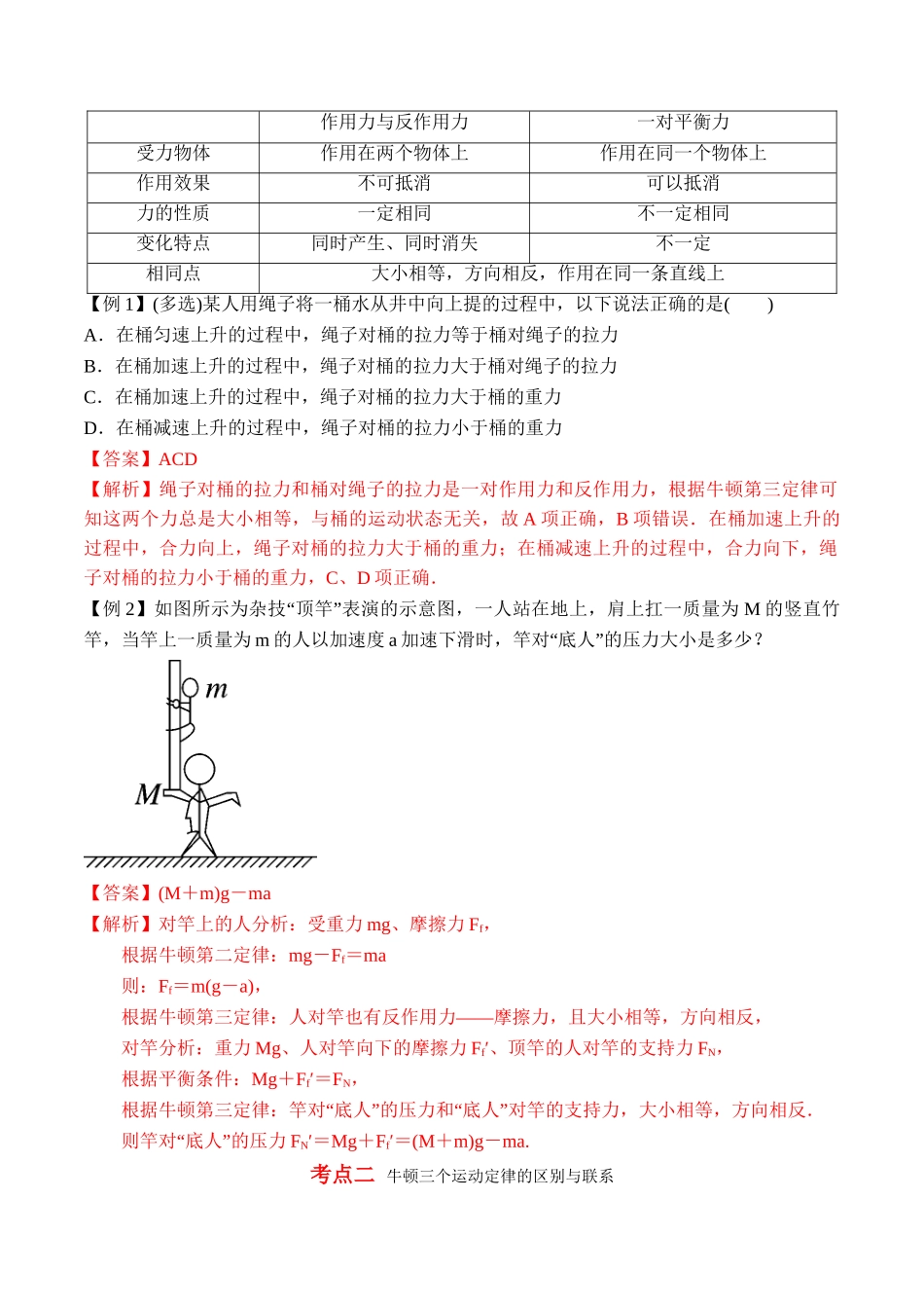 第4.5课时 牛顿第三定律（解析版）.doc_第2页