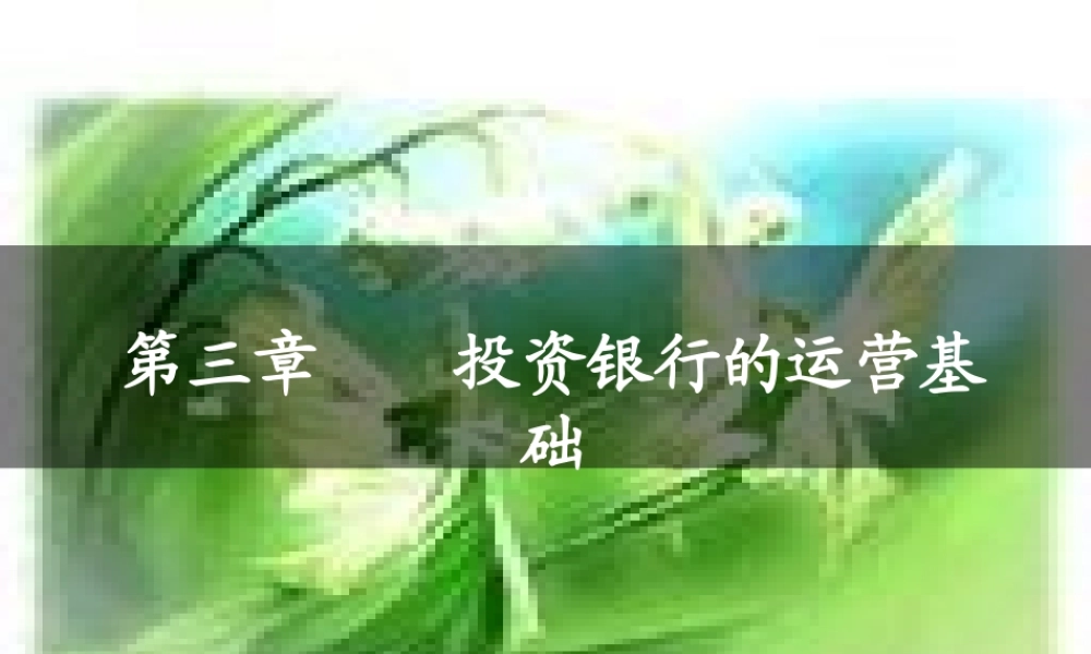 第三章 投资银行的运营基础.ppt
