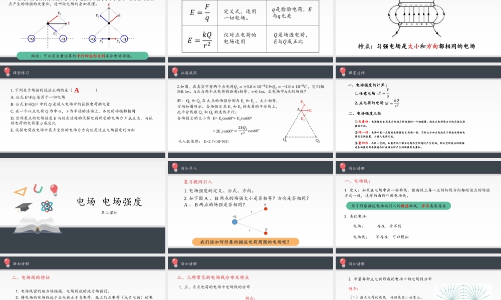 电场 电场强度.pptx