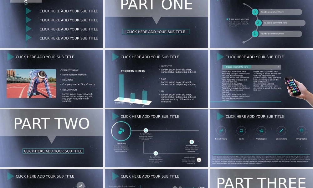 构架完整蓝色震撼商务通用汇报PPT.pptx