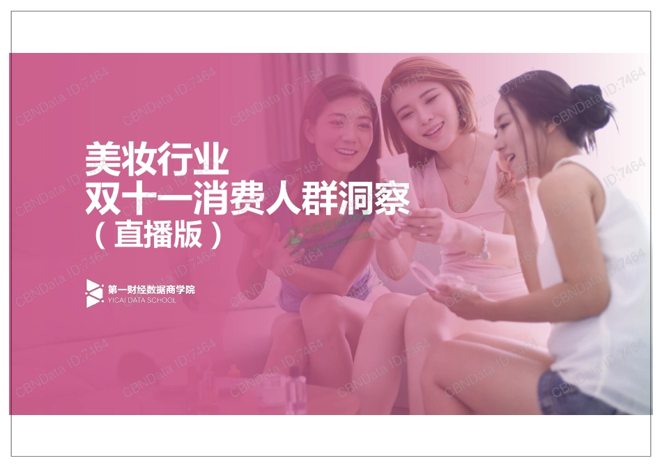美妆行业双十一消费人群洞察.pdf_第1页