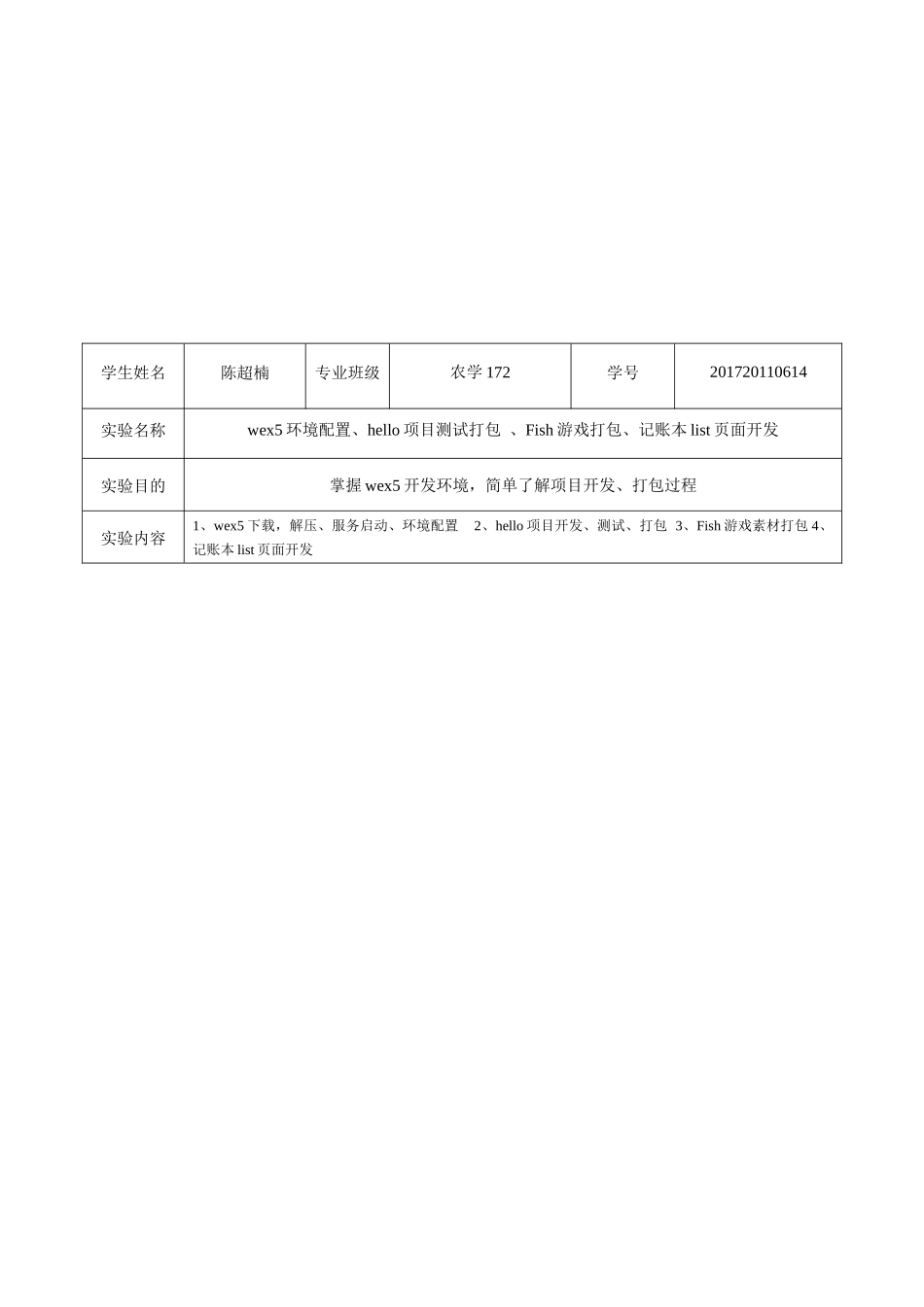 实验报告书--移动商务APP开发（一）201720110614 农学172陈超楠.docx_第2页