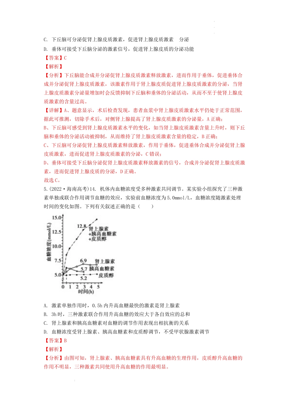 专题19 体液调节（解析版） .docx_第3页