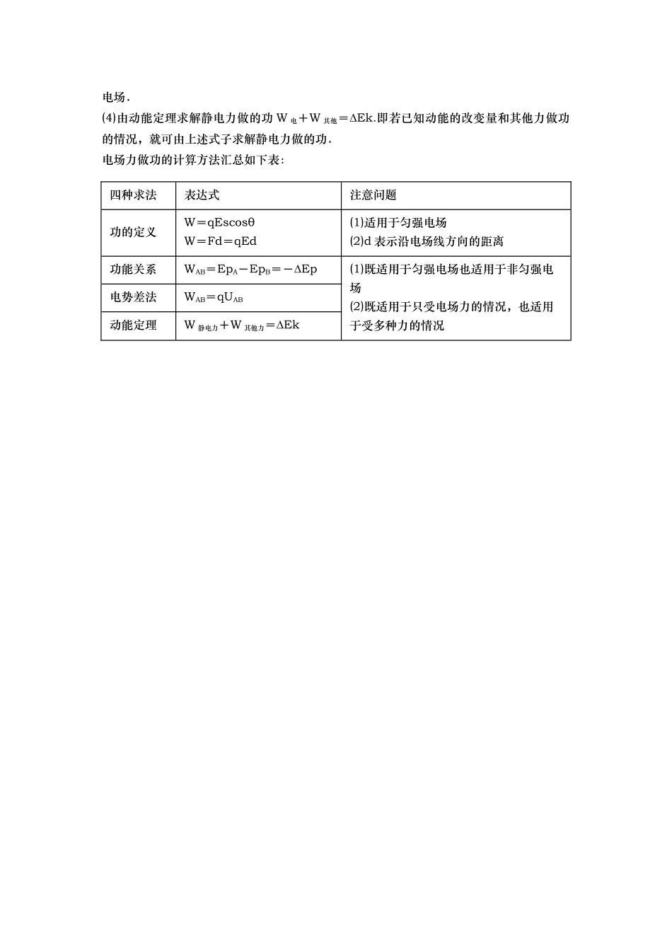 （教师版）第7讲 电场力做功和电势差的关系.docx_第2页