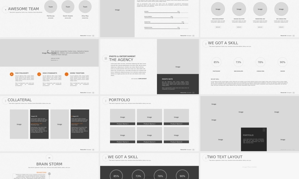 【@PPT精选 推荐P92】40页精品！灰色欧美简约商务通用市场咨询风格专业PPT模板免费下载(1).ppt