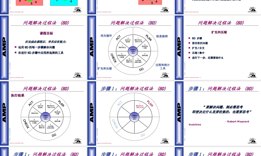 TYCO(AMP)电子8D报告培训[104P][1.02MB].ppt