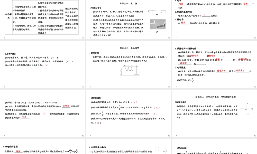 第3节 电场 电场强度.ppt