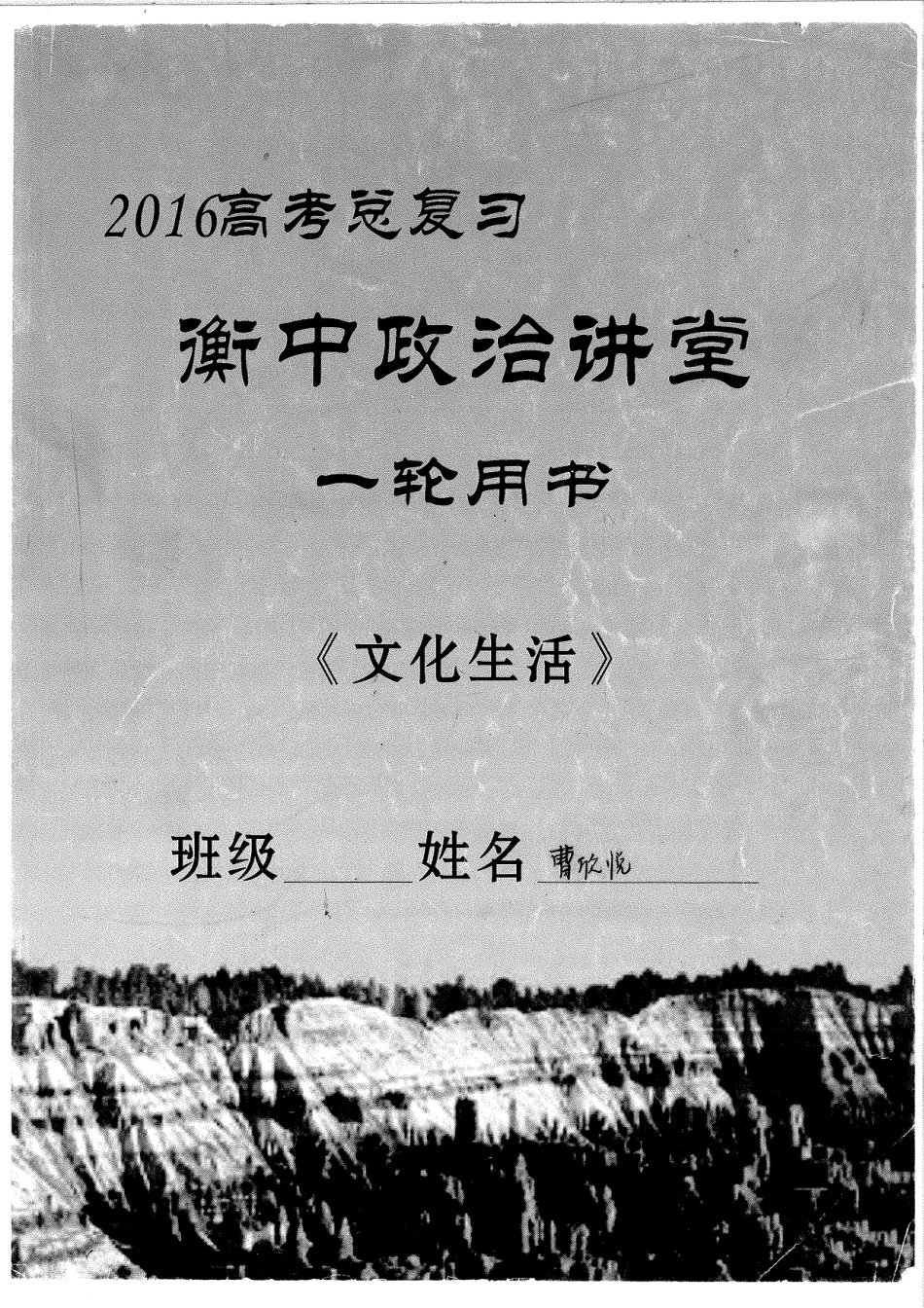 2.2018政治一轮（文化生活）193.pdf_第1页
