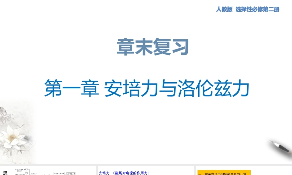 第一章 安培力与洛伦兹力复习.pptx