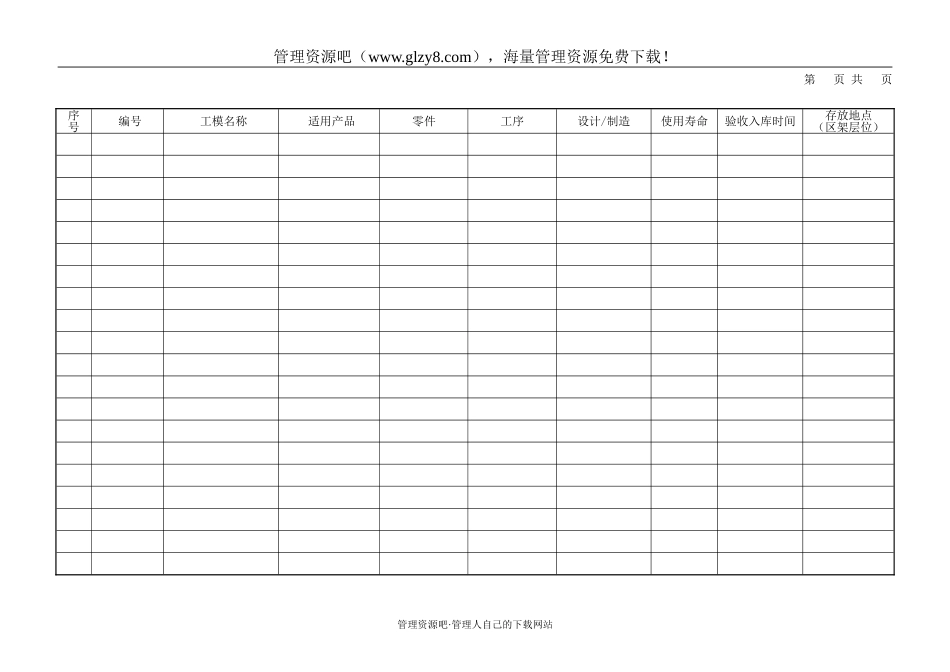 工装管理台账-100.doc_第1页