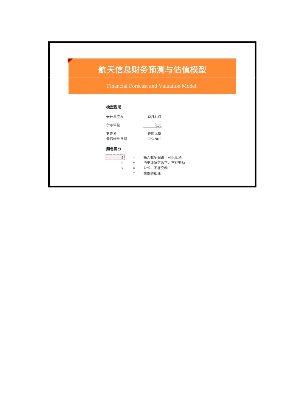航天信息估值建模-20190702.xlsx_第1页