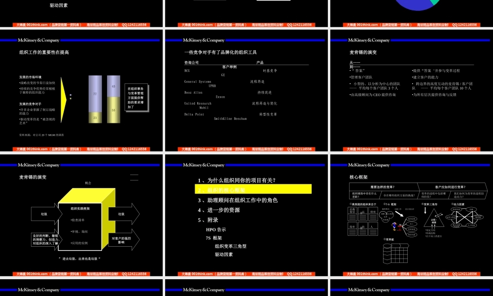 007麦肯锡_麦肯锡组织咨询手册.ppt