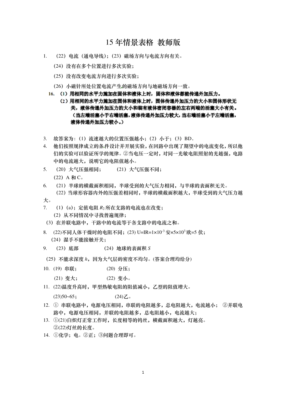 15年情景表格 教师版.pdf_第1页