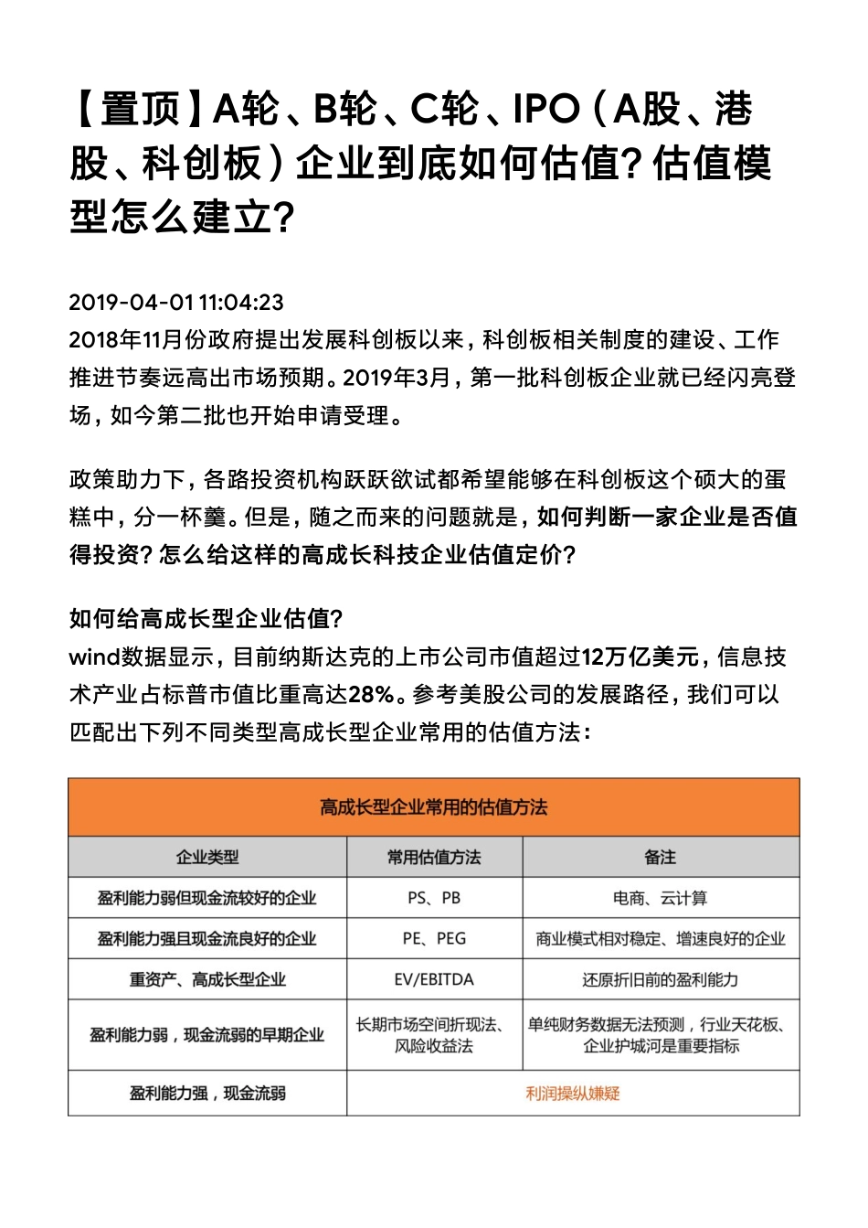 20190401【置顶】A轮、B轮、C轮、IPO（A股、港股、科创板）企业到底如何估值？（拼课会员免费添加微信：1318827120）【优选课程网www.youxuan68.com】.pdf_第1页