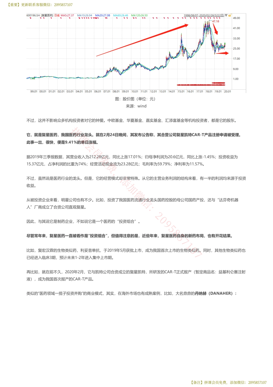 20200228 内地-首次覆盖 复星医药财务建模医药“投资组合”——优塾指数★★★★（20-2-27）【优选课程网www.youxuan68.com】.pdf_第2页
