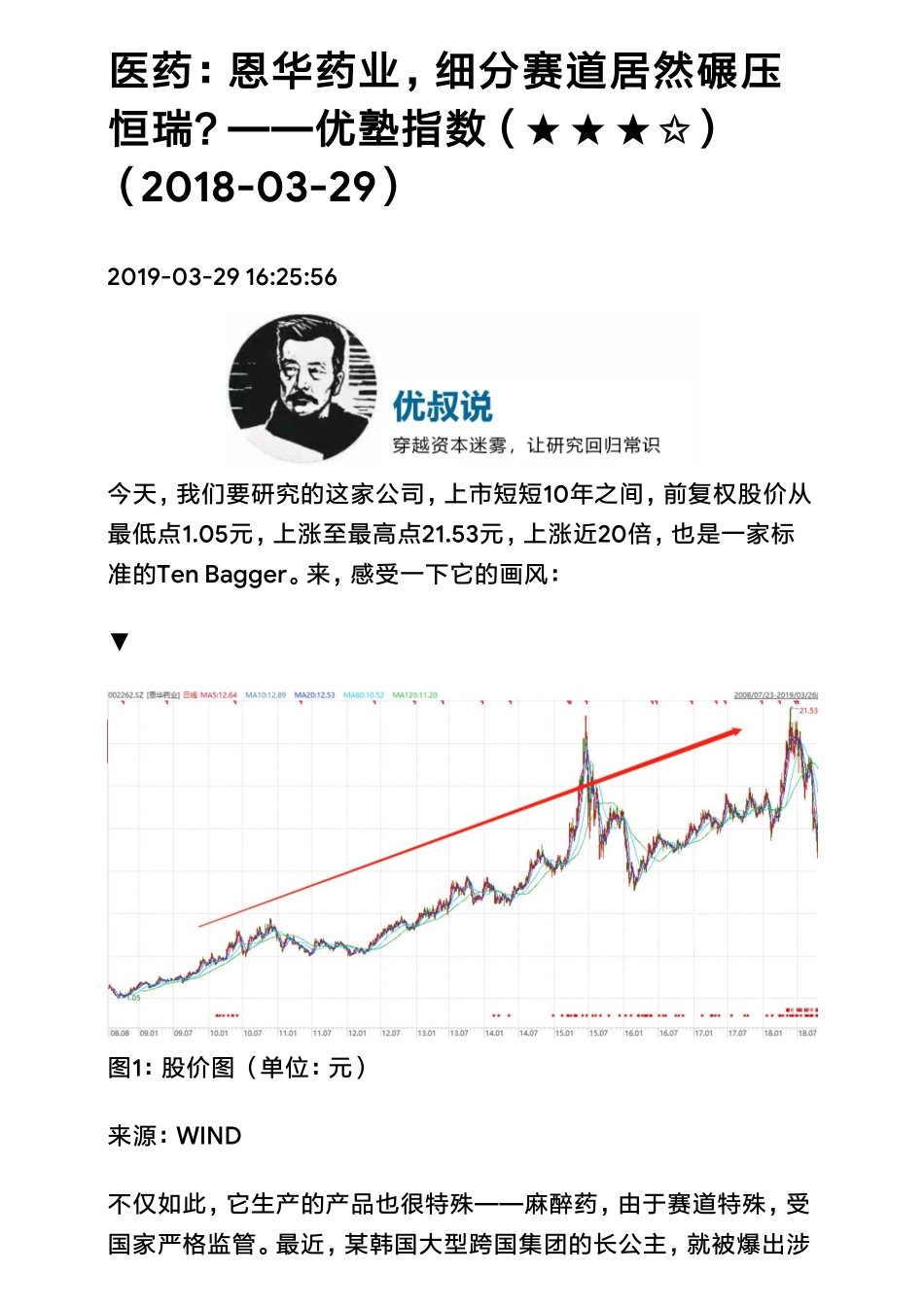 20190329A股 医药：恩华药业细分赛道居然碾压恒瑞？（拼课会员免费添加微信：1318827120）【优选课程网www.youxuan68.com】.pdf_第1页