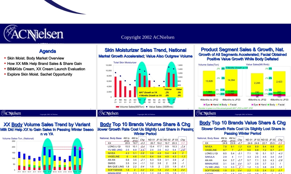 190AC尼尔森--2003润肤品市场.ppt