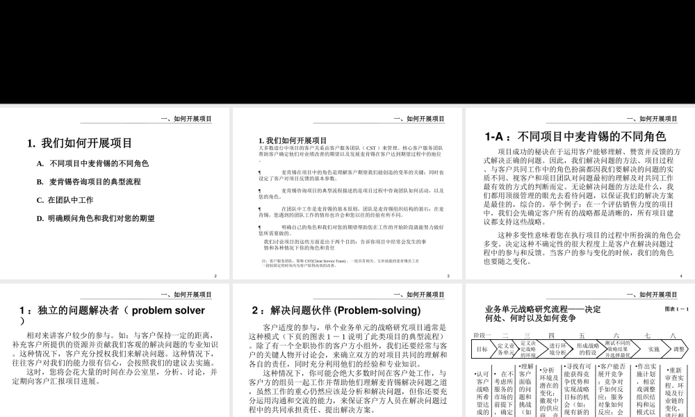 452 麦肯锡内部培训 我们如何开展项目1(1).ppt