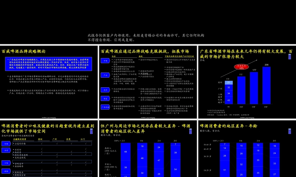 046麦肯锡—改善百威啤酒经营业绩.品牌定位及新产品开发咨询报告.ppt