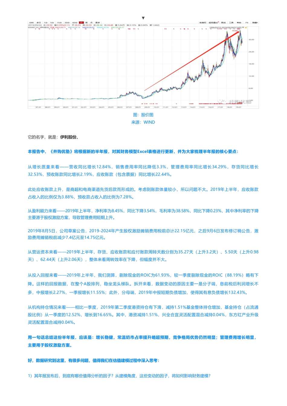 201910092019中报更新- 伊利股份财务建模全球乳业企业第九位——优塾指数★★★★（2019-10-9）（拼课会员免费添加微信：1318827120）【优选课程网www.youxuan68.com】.pdf_第2页