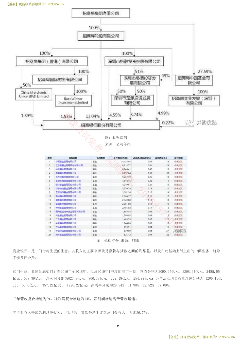 20190807并购优塾 建模 招商银行财务建模（首次覆盖）银行股如何建模——优塾指数★★★★（2019-8-07）（拼课会员免费添加微信：1318827120）【优选课程网www.youxuan68.com】.pdf_第3页
