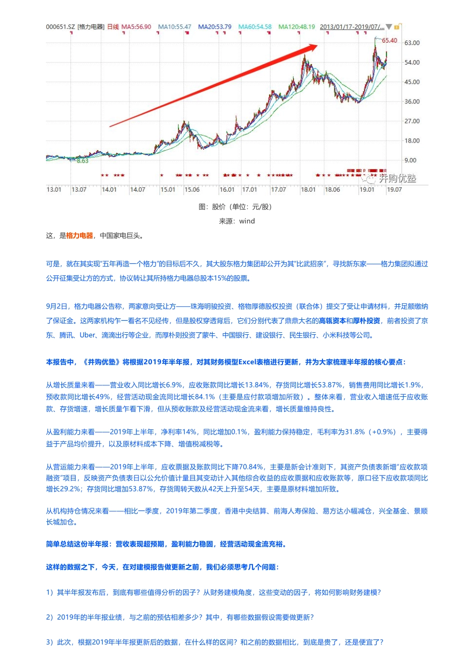 201909092019中报更新- 格力电器财务建模家电巨头的魅力——优塾指数★★★★☆（2019-9-09）（拼课会员免费添加微信：1318827120）【优选课程网www.youxuan68.com】.pdf_第2页