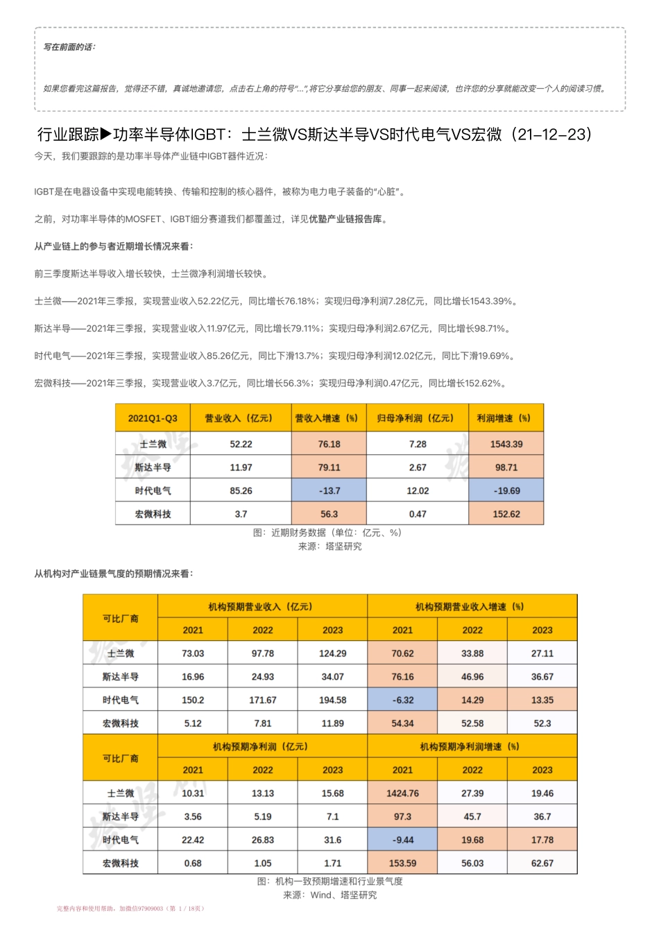 20211223-行业跟踪▶功率半导体IGBT：士兰微VS斯达半导VS时代电气VS宏微（21-12-23）【优选课程网www.youxuan68.com】.pdf_第1页