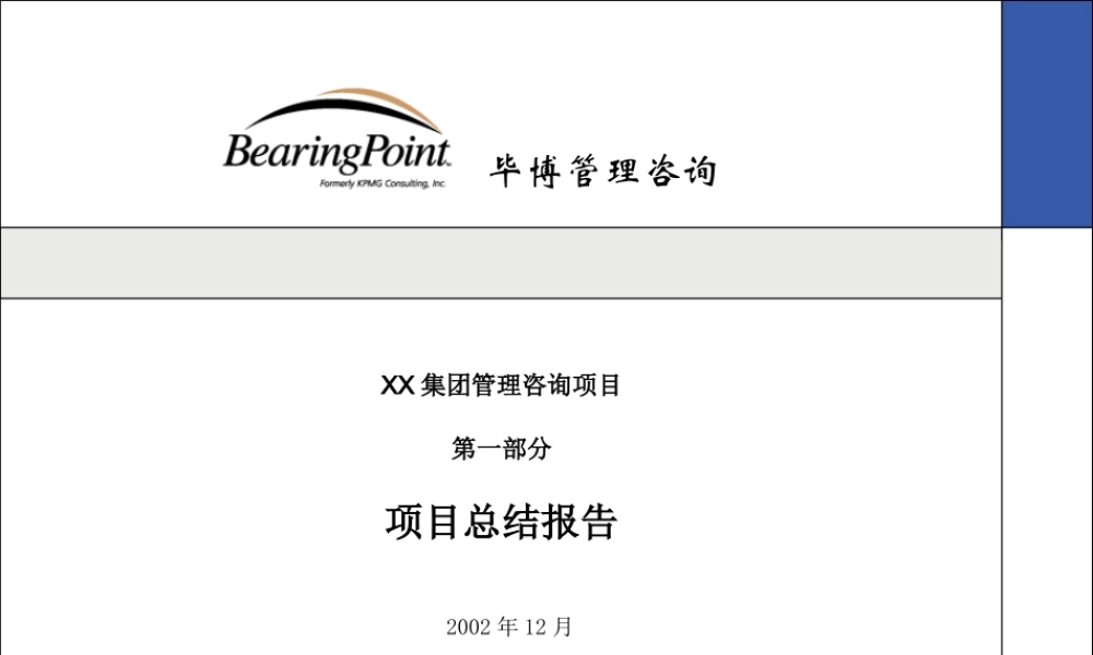 199毕马威XX集团战略汇报.ppt