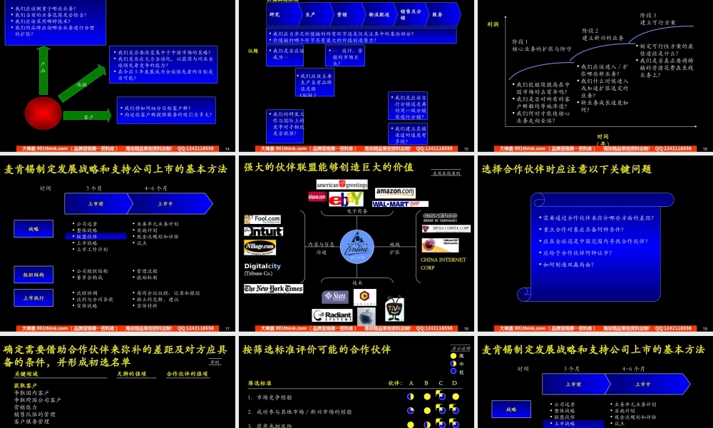 427 麦肯锡-2003年7月天狮集团战略设计和首次上市咨询报告.ppt