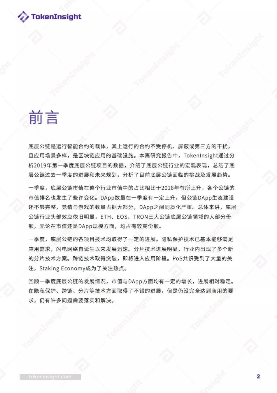 2019 Q1 底层公链行业报告.pdf_第2页