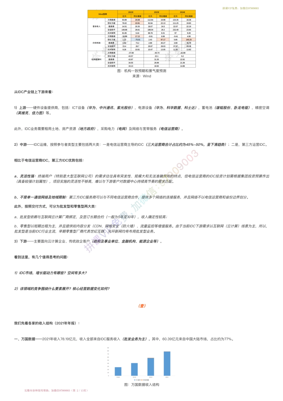 20220711-行业跟踪=第三方IDC：宝信软件VS万国数据VS世纪互联VS光环新网VS数据港（7-11）【优选课程网www.youxuan68.com】.pdf_第2页