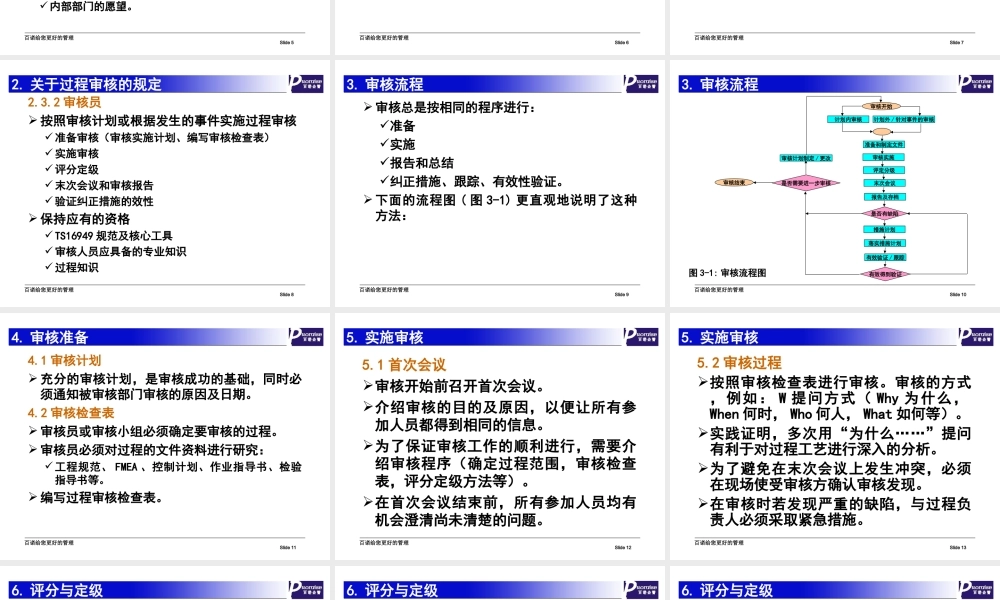 过程审核TS16949内部培训资料.ppt