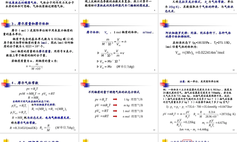 第三章 气体和蒸汽的性质.ppt